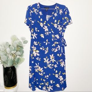 NWOT H by Halston Blue Floral Dress